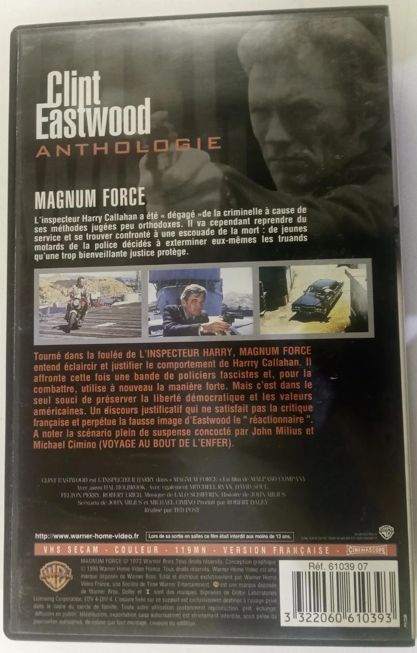Magnum Force – Clint Eastwood Anthology – Warner Home Video – photo 4